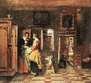 At the Linen Closet Pieter de Hooch